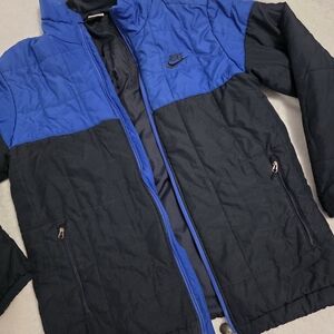 Nike Blue and Black Puffer Type Jacket
